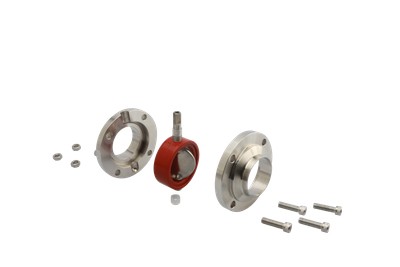 卫生夹SS拉动手螺纹蝶阀