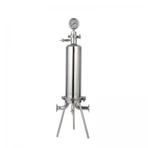 不锈钢SS304 SS316L卫生级单滤筒过滤器外壳